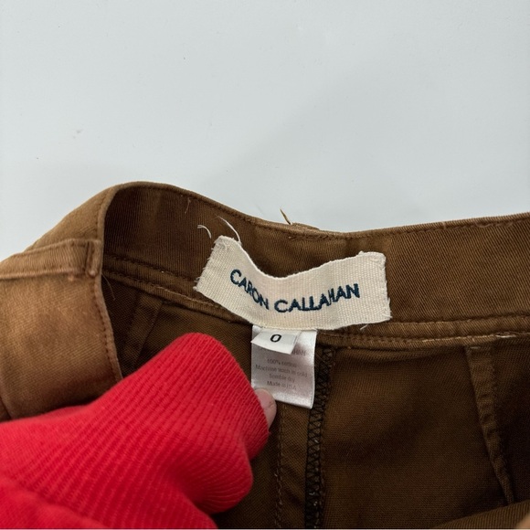 Caron Callahan High Rise Wide Leg Sailor TanGreen Pants - Picture 3 of 4